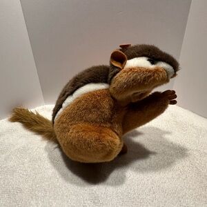 Brown and White Plush Chipmunk Toy